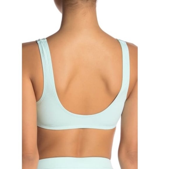 The Bikini Lab Solid Tie Front Bikini Top - Picture 2 of 6